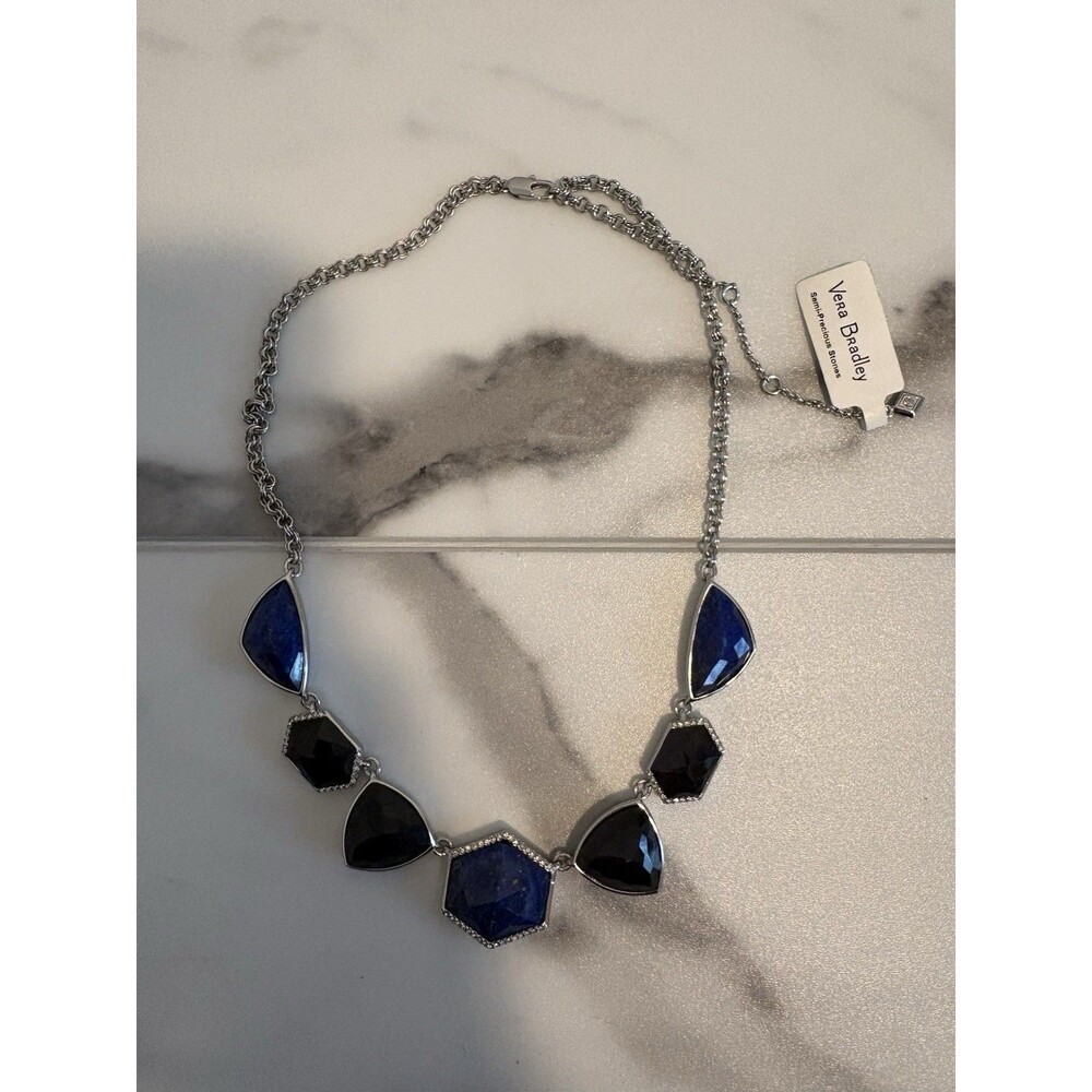 Vera Bradley Semi Precious Stone Geometic Statement Necklace NWT
